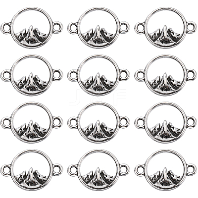 120Pcs Tibetan Style Alloy Connector Charms TIBEP-SC0002-69-1