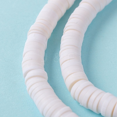 Handmade Polymer Clay Beads Strands CLAY-R089-6mm-Q030-1