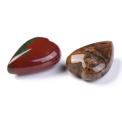 Natural Ocean Jasper Heart Love Stone G-H259-02-1