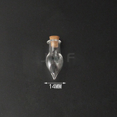 Mini High Borosilicate Glass Bottle Bead Containers BOTT-PW0001-261G-1