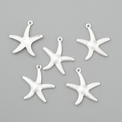 Starfish Brass Pendants X-KK-L134-11S-1