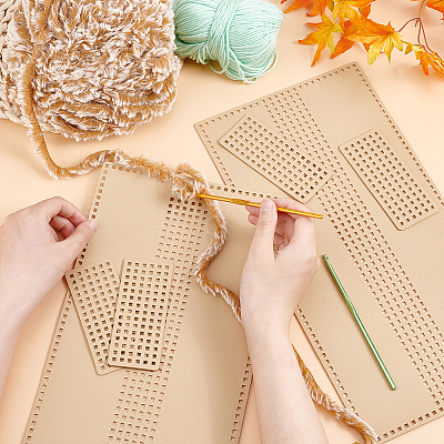DIY PU Imitation Leather Bag Knitting Set for Purse Making PURS-WH0005-01D-1
