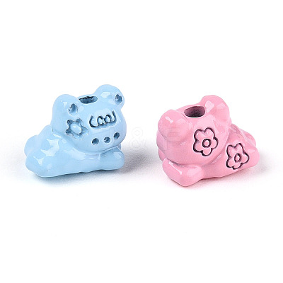 Baking Paint Alloy Beads PALLOY-T090-71-1