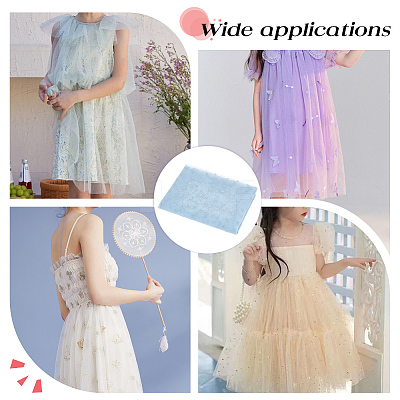 Nylon Lace Fabric DIY-WH0699-65C-1