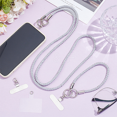 2Sets 2 Styles Alloy Mobile Phone Straps AJEW-NB0009-04B-1