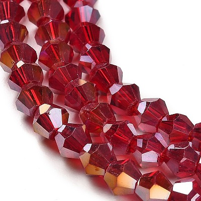 Transparent Electroplate Glass Beads Strands LS-GLAA-F029-2mm-A27-1