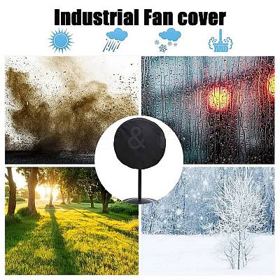 Polyester Wall Mounted Electric Fan Dust Cover AJEW-WH20010-65B-1