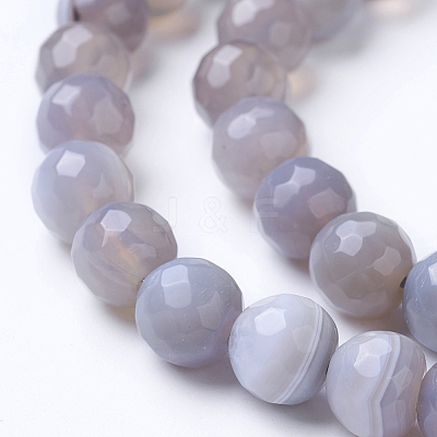 Natural Banded Agate Beads Strands X-G-G754-02-8mm-1