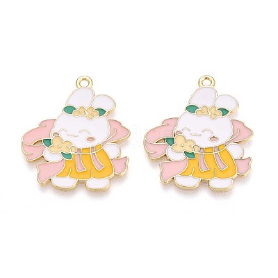 Alloy Enamel Pendants ENAM-T022-62E-1