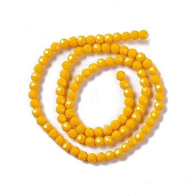 Faceted Glass Beads Strands EGLA-J042-35B-07-1