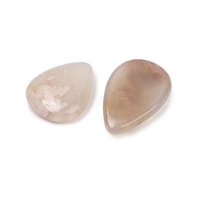 Natural Cherry Blossom Agate Cabochons G-U020-01-1