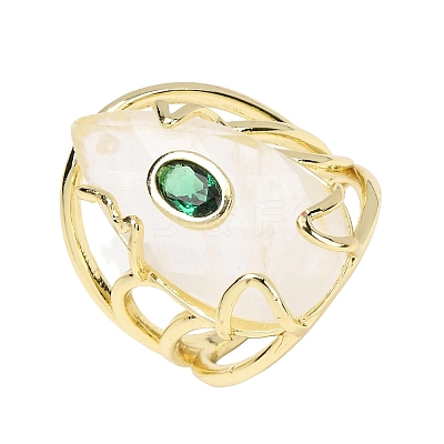 Natural Quartz Crystal Cuff Rings GG-CBA5FCC-03G-03-1