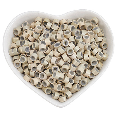 500Pcs Silicone Hair Coil Cuffs OHAR-SP0001-14C-1
