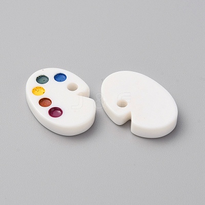 Study Theme Opaque Resin Cabochons RESI-WH0021-79-1