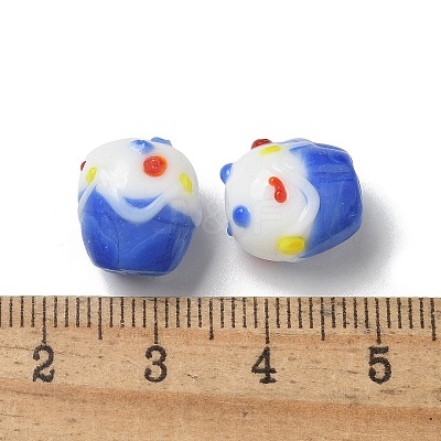 Handmade Lampwork Bumpy Beads LAMP-M022-01D-1