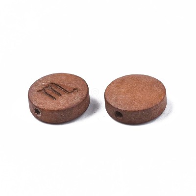 Laser Engraved Wood Beads WOOD-S053-53A-1