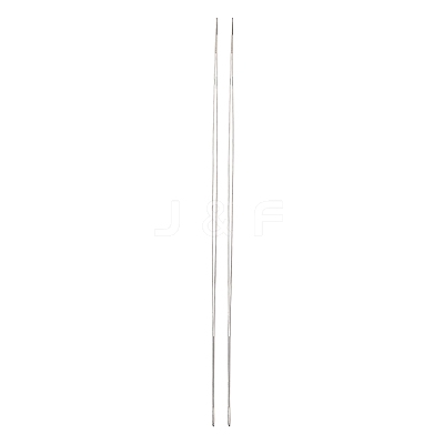 Iron Big Eye Beading Needles TOOL-R095-02-1