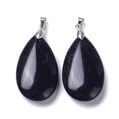 Synthetic Blue Goldstone Pendants G-D084-01P-A04-1