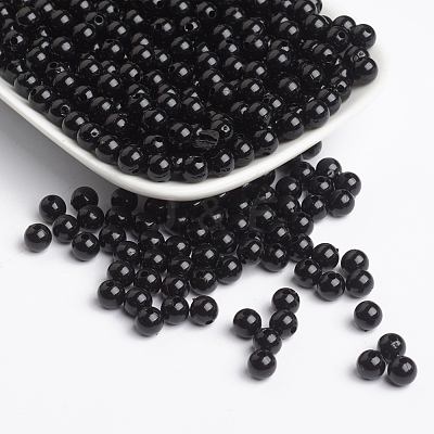 Opaque Acrylic Beads X-PL682-4-1