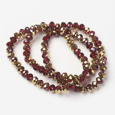 Electroplate Transparent Glass Beads Strands LS-EGLA-A034-T4mm-O07-1
