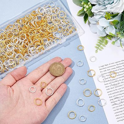 600Pcs 4 Styles Alloy Bead Frames FIND-HS0001-08-1