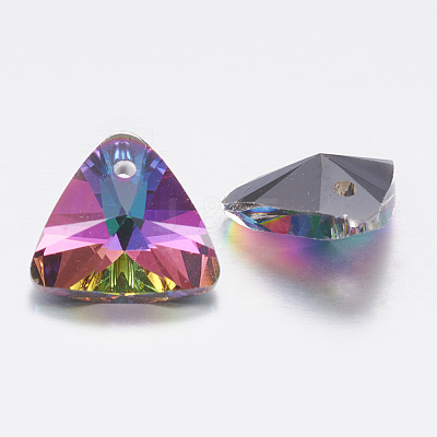 Faceted Glass Rhinestone Charms RGLA-F050-B-001VO-1