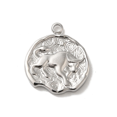 304 Stainless Steel Pendants STAS-B074-08P-04-1
