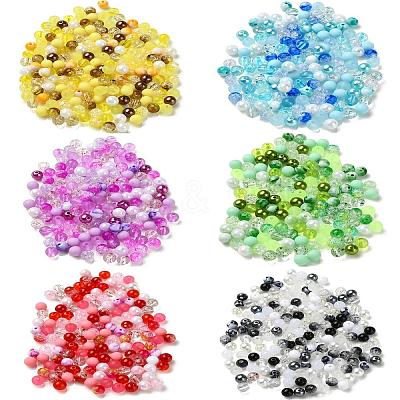 300Pcs 10 Styles Mixed Styles Acrylic Beads MACR-YW0002-99A-1