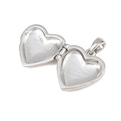 Printed Brass Locket Pendants KK-CBA7D37-01P-1