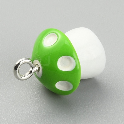 Opaque Resin Pendants RESI-CJC0012-17H-1