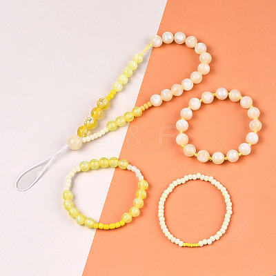 DIY 18 Style Resin & Acrylic Beads Jewelry Making Finding Kit DIY-NB0012-04I-1