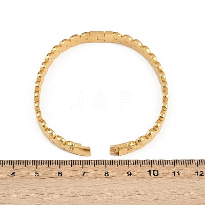 304 Stainless Steel Hinged Bangles for Women BJEW-C114-08G-1