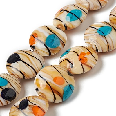 Handmade Lampwork Beads Strand LAMP-C008-06A-1