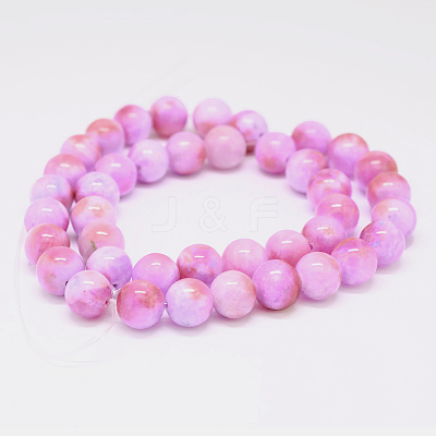 Natural Persian Jade Beads Strands X-G-D434-8mm-19-1