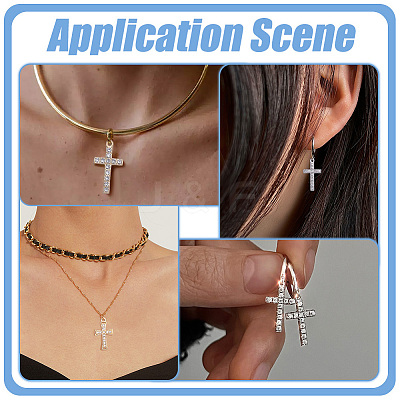42Pcs 14 Styles Alloy Rhinestone Pendants FIND-ME0003-65-1
