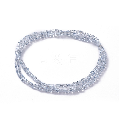 Electroplate Glass Beads Strands EGLA-L023A-PL03-1