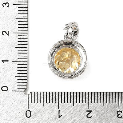 925 Sterling Silver Pave Cubic Zirconia Pendants STER-B009-01A-02-1
