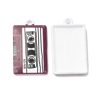 Spray Painted Alloy Pendants PALLOY-D016-06C-1
