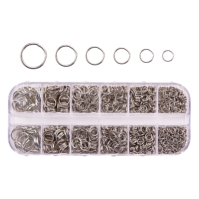1 Box Iron Open Jump Rings IFIN-X0005-P-B-1