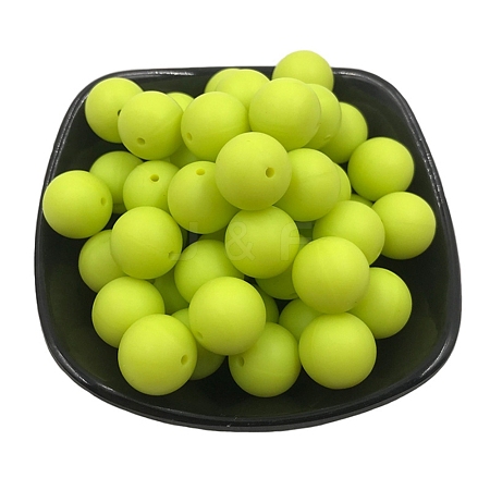Silicone Beads SIL-WH0003-01A-08-1