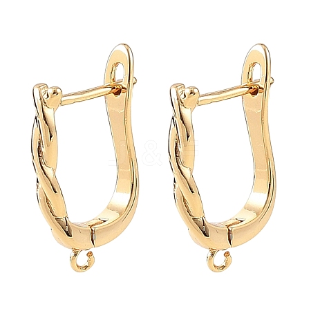 SHEGRACE Brass Hoop Earring Findings XGRQ79069-949G-1