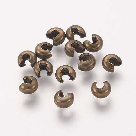 Iron Crimp Beads Covers X-IFIN-H028-NFAB-NF-1