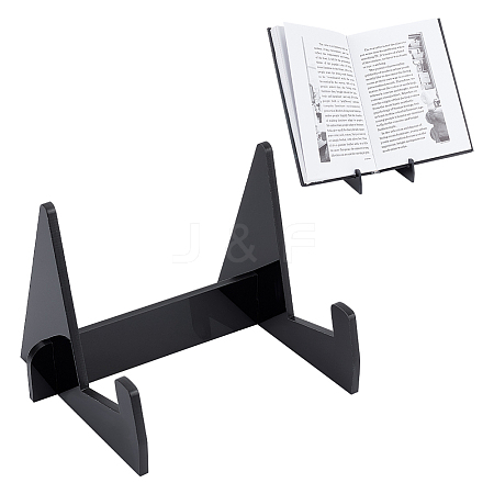 Assembled Tabletop Acrylic Bookshelf Stand AJEW-WH0329-04C-1
