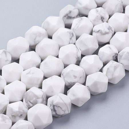 Natural Howlite Beads Strands G-J376-40-10mm-1