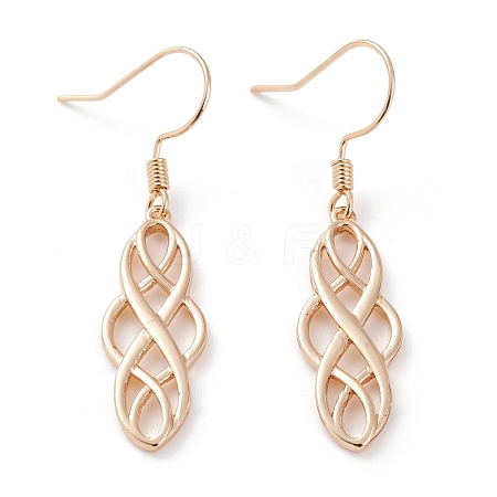 Brass Dangle Earrings EJEW-B002-05G-1