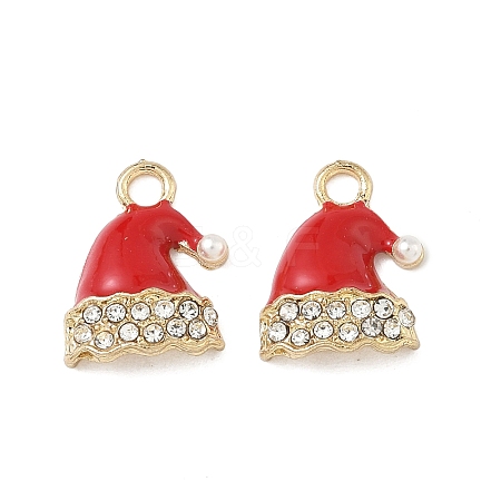 Christmas Alloy Enamel Pendants LS-ENAM-I073-01G-1