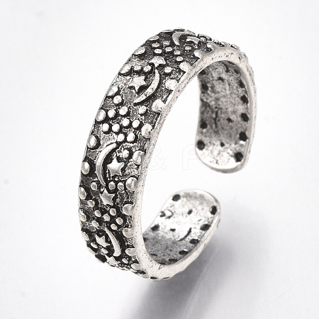 Alloy Cuff Finger Rings RJEW-T006-28-1