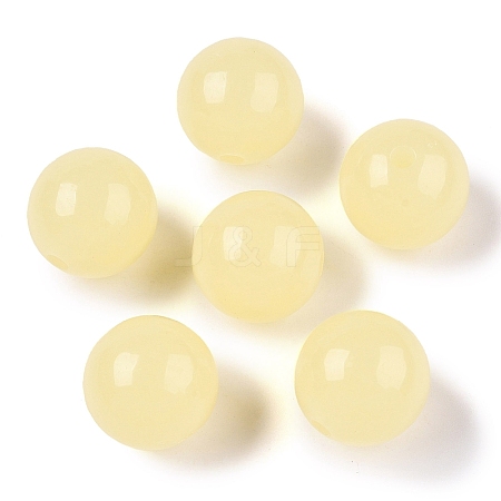 Opaque Acrylic Beads OACR-H038-09-02-1