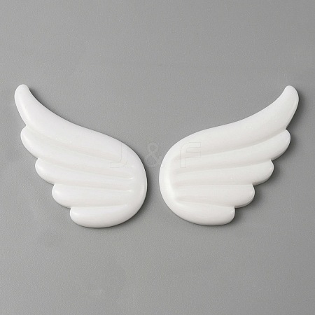 Opaque Resin Cabochons RESI-WH0021-68A-1