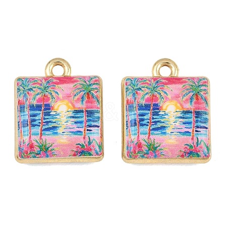 Printed Alloy Pendants AL-CBA49CA-01A-1